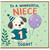 Niece 1st Birthday Card, To a Wonderful Niece Today Puppy Balloon Design