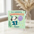 Granddaughter 1st Birthday Card, Cute Puppy Party Balloon Card