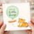 Hello Little Bump Pregnancy Congratulations Greeting Card - Cute Tiger and Balloon - New Baby Card for Mum-to-Be or Parents-to-Be