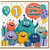 Great Granddaughter 1st Birthday Card, Cute Monster Balloon and Gifts Design