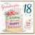 Granddaughter 18th Birthday Card, Lovely Granddaughter Birthday Card with Floral Cake Design