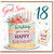 18th Birthday Card for Son, Lovely God Son Birthday Card with Cake and Flowers