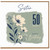Sister 50th Birthday Card, Happy Birthday Floral Card