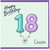 18th Birthday Cousin Card, Happy Birthday Balloon Design