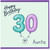 30th Birthday Card for Auntie, Happy Birthday Auntie Balloon Design
