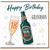 18th Birthday Card for Grandson, Happy Birthday Cheers Beer Bottle Design