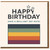 Happy Birthday Card for Friend - 'Have a Brilliant Day Mate!' Retro Stars and Colour Block Design Greeting Card