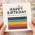 Happy Birthday Card for Friend - 'Have a Brilliant Day Mate!' Retro Stars and Colour Block Design Greeting Card