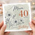 Mum 40th Birthday Card, Happy 40 Today Birthday Card
