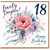 18th Birthday Card for Daughter, Lovely Daughter Happy Birthday Floral Card