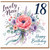 18th Birthday Card for Niece, Lovely Niece Floral Happy Birthday Card