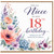 Niece 18th Birthday Card, With Love Floral Birthday Card