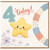 4th Birthday Card, Cute Star Today Design