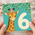 na 6th Birthday Card, Giraffe Card