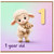 1st Birthday Card, Cute Lamb Holding Teddy Bear, 1 Year Old Card