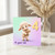 4th Birthday Card, for 4 Year Old - Cute Lamb Holding Teddy