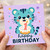 1st Birthday Card, Cute Tiger Happy Birthday Card