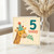 5th Birthday Card, - Cute Giraffe 5 Today Design