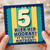5th Birthday Card, Hipp Hip Hooray It's Your Birthday Card