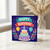 1st Birthday Card, Happy Birthday Cake and Balloons Design