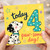 4th Birthday Card, Paw - some na Card