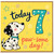 7th Birthday Card, Cute Dalmatian Puppy Today 7 Paw - some Day
