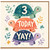 3rd Birthday Card, Cute Turtle Today Yay Card