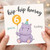 6th Birthday Card, Hip Hip Hooray You’re 6 Today Hippo Birthday Card