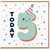 5th Birthday Card, Cute Number 5 Party Hat Card with TODAY Design