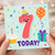 7th Birthday Card, Cute Number 7 Today Card