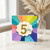 5th Birthday Card, Colourful Rainbow Burst Design
