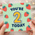 2nd Birthday Card, Strawberry You're 2 Today Card