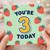 3rd Birthday Card, You're 3 Today Strawberry Design