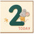 2nd Birthday Card, Cute Mouse Today Card
