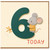 6th Birthday Card, Cute Mouse and Dragonfly Today Design