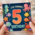 5th Birthday Card, Underwater Ocean Sea Creatures Birthday Card