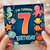 7th Birthday Card, Cute Ocean Animals Birthday Card