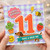 11th Birthday Card, Cute Cartoon Have a Great Day Card