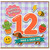 12th Birthday Card, Cute Animal and Fruit Design