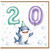 2nd Birthday Card, Cute Shark Party Card