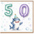 5th Birthday Card, Shark Party Design