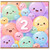 2nd Birthday Card, Cute Pastel Balloon Design