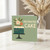 Decorated Cake Birthday Card - Floral Cake on Stand Illustration - Minimal Green Design - Elegant Greeting for Her, Him, Friend or Family