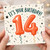 14th Birthday Card, It's Your Birthday Balloon Design