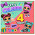 4th Birthday Card, Let's Celebrate 4 Today Party Card