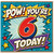 6th Birthday Card, Pow You're 6 Today Comic Style Card