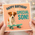 Son Birthday Card - Cute Puppy on Skateboard - Happy Birthday to a Special Son - Adorable Dog Design for Boys