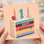 1st Birthday Card, Happy Birthday Cake Design