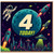 4th Birthday Card, Space Astronaut and Rocket Design