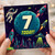 7th Birthday Card, Space Theme Age 7 Today Card